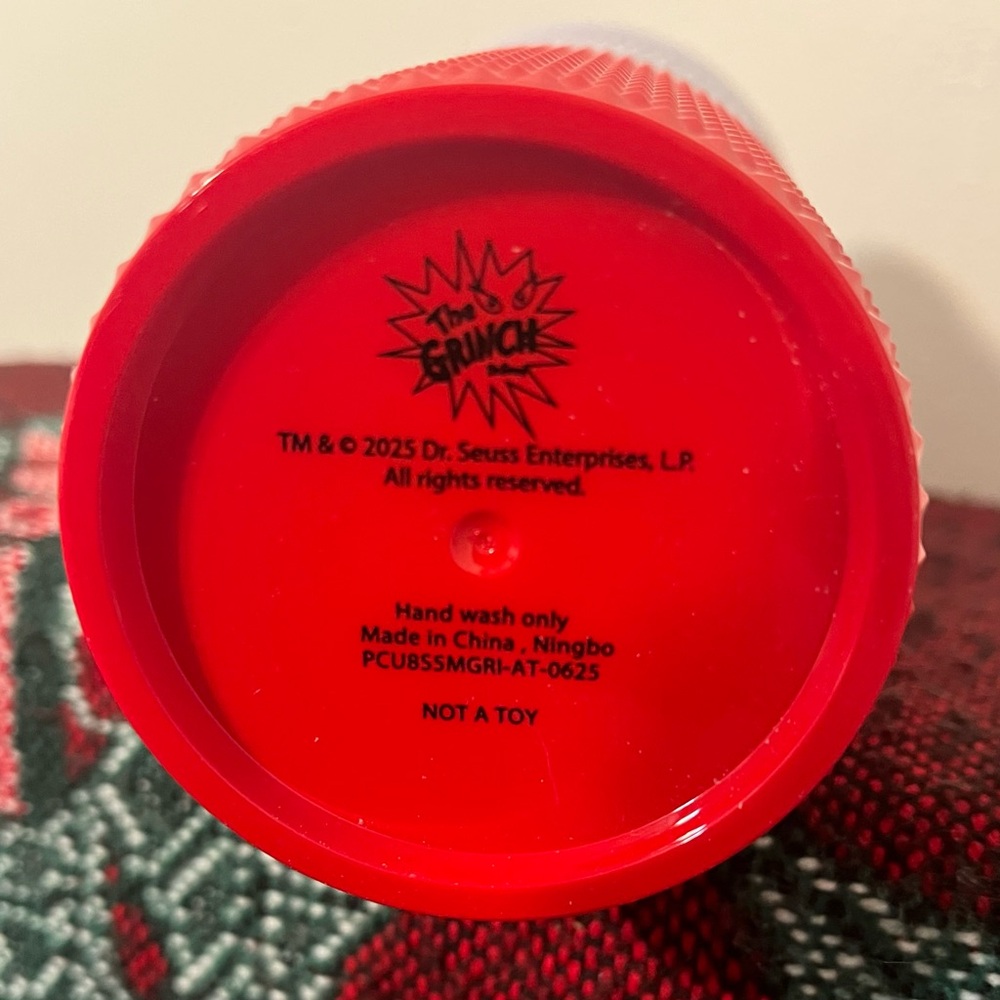 Grinch Ombré Tumbler Red and White Holiday Tumbler - Picture 5 of 5